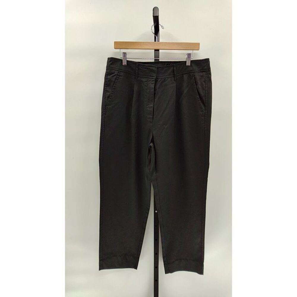 NWT Quince Drapey Twill Trouser - True Black Size 14.
